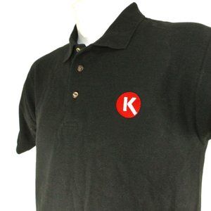 CIRCLE K Convenience Store Employee Uniform Polo Shirt Black NEW Size L Large